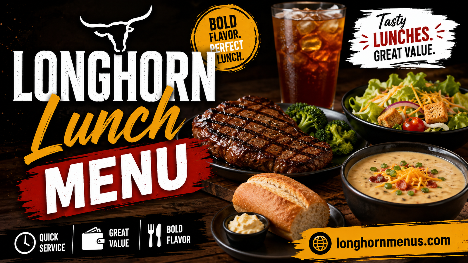 Longhorn Lunch Menu with Prices 2026