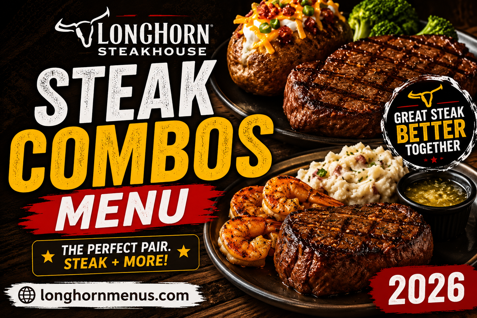 Longhorn Steak Combos Menu with Prices 2026