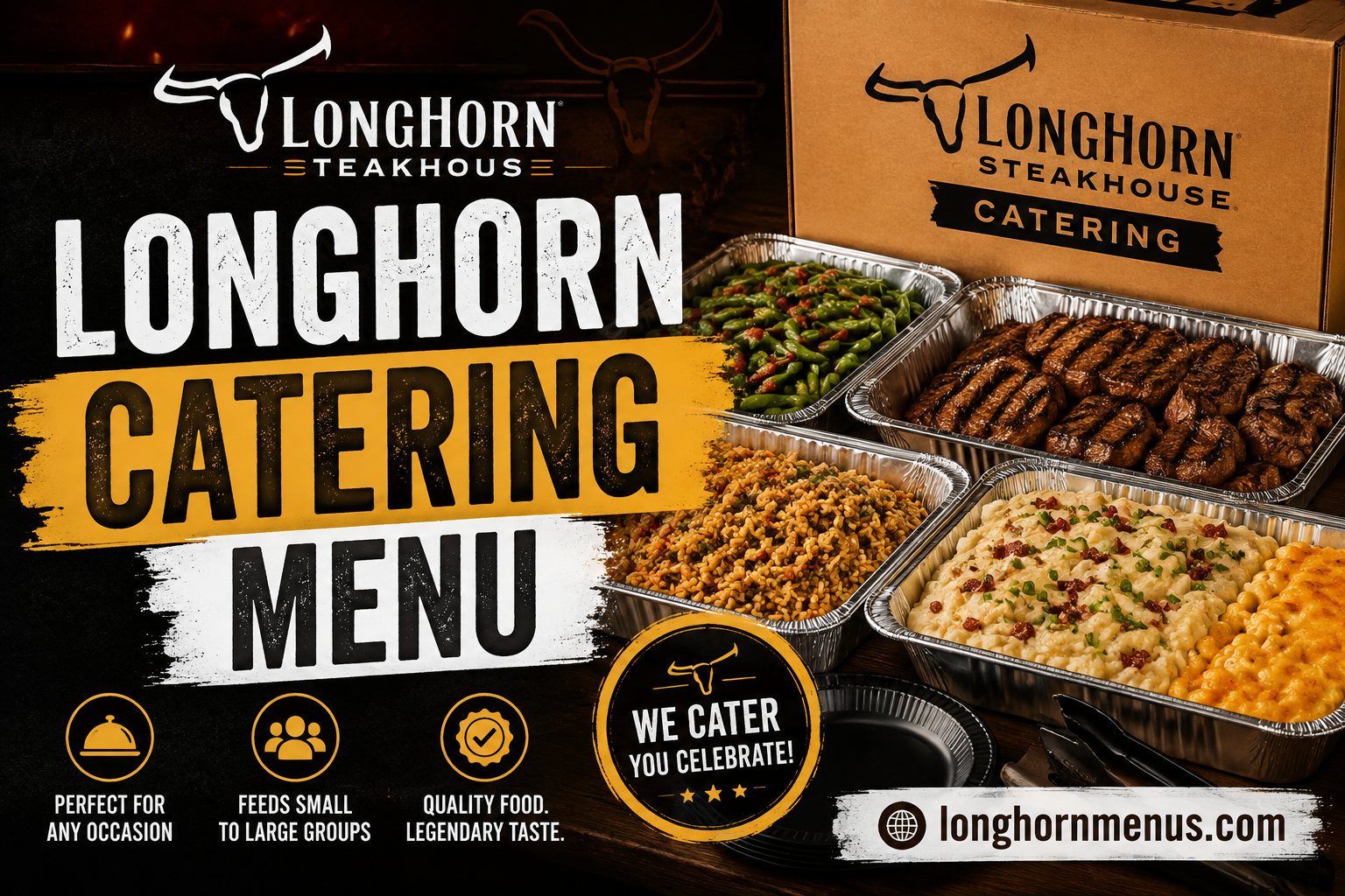 Longhorn Catering Menu with Prices 2026