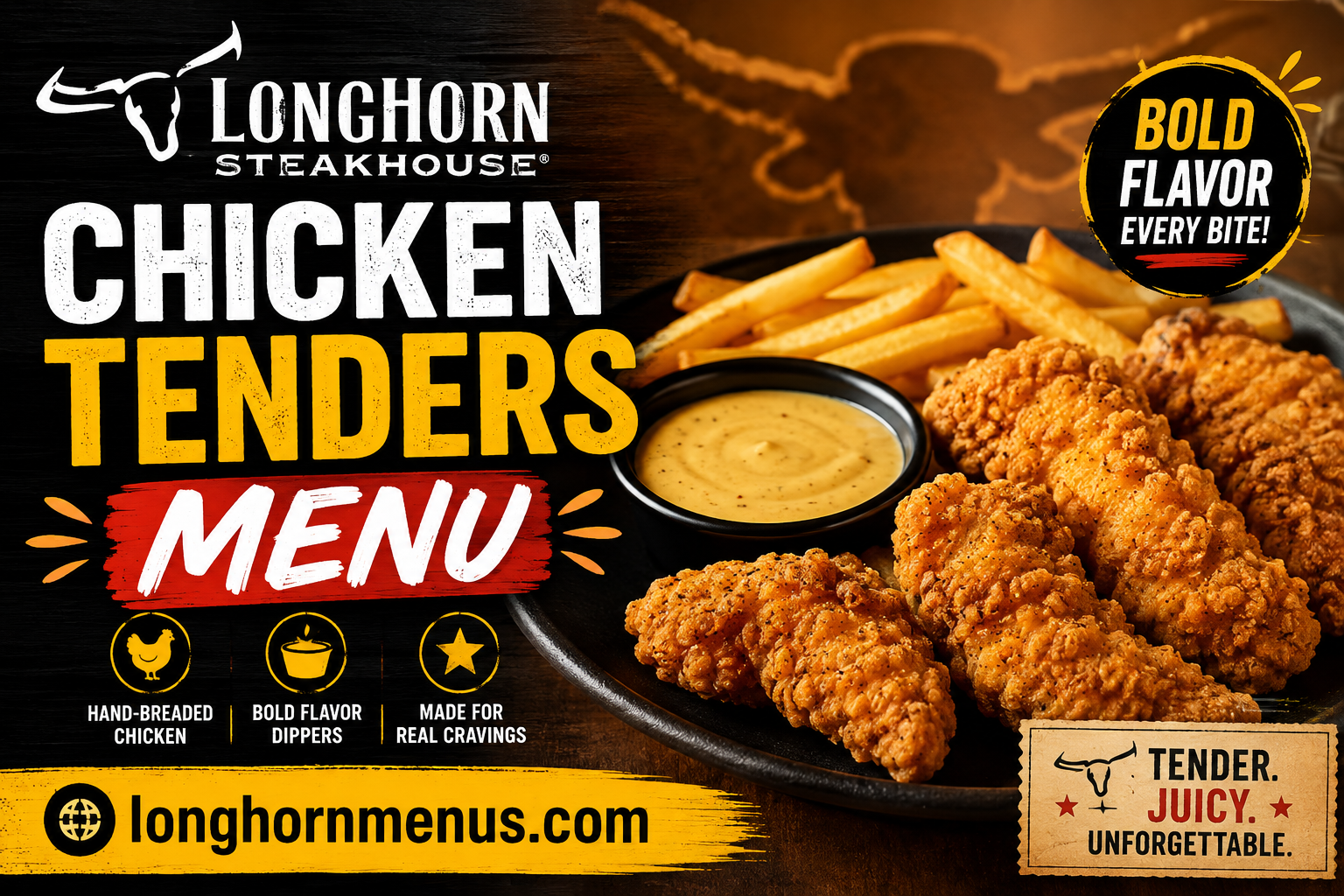 Longhorn Chicken Tenders Menu with Prices 2026