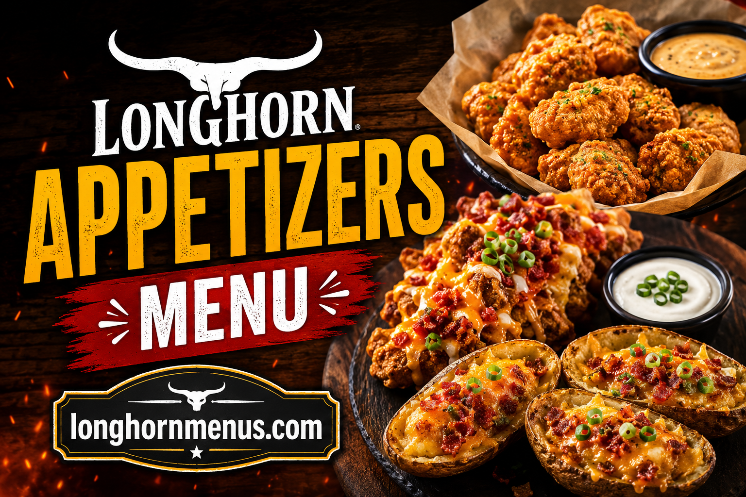 LongHorn Appetizers Menu with Prices 2026