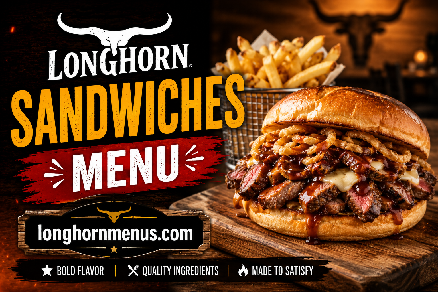 LongHorn Sandwiches Menu with Prices 2026