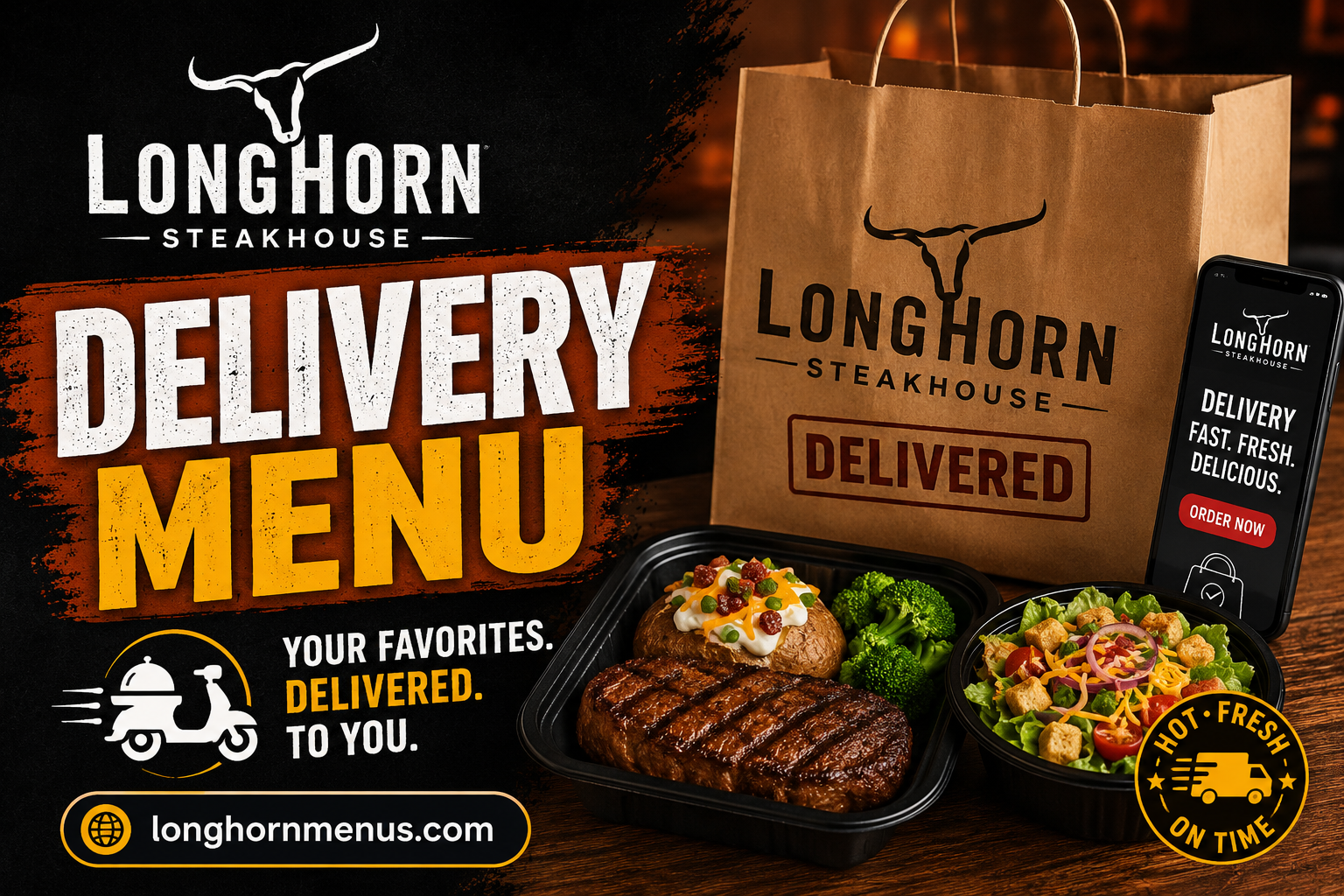 LongHorn Delivery Menu with Prices 2026