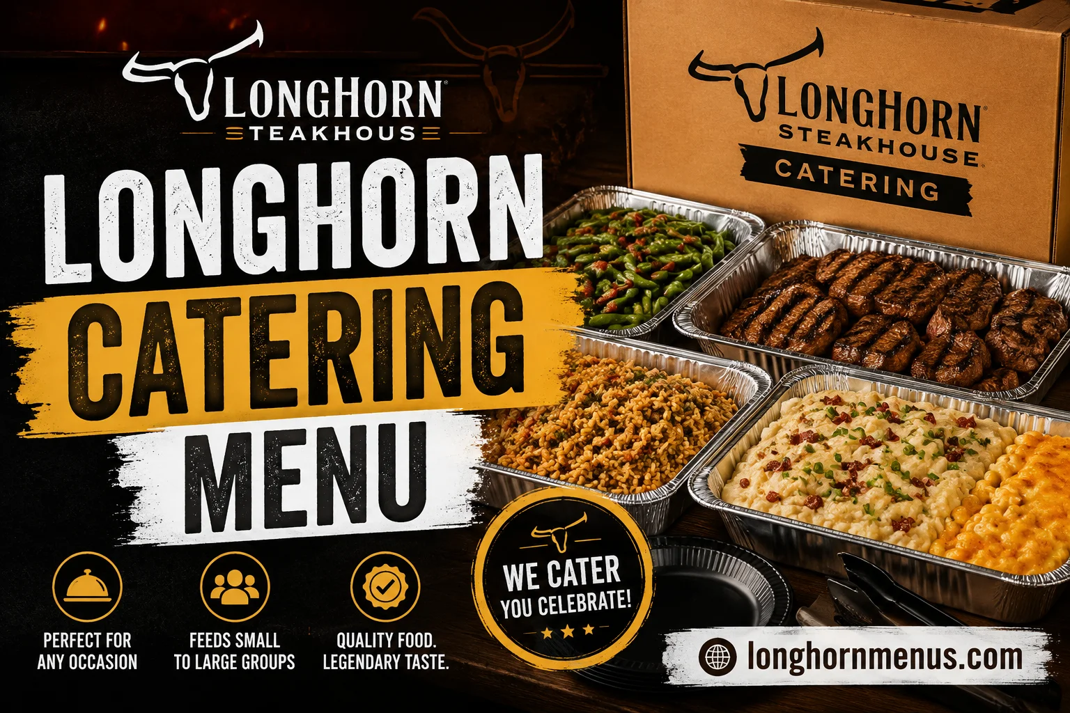 Longhorn Catering Menu with Prices 2026