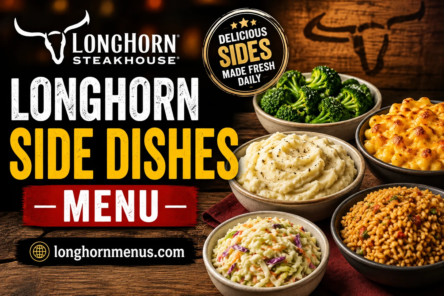 LongHorn Side Dishes Menu with Prices 2026