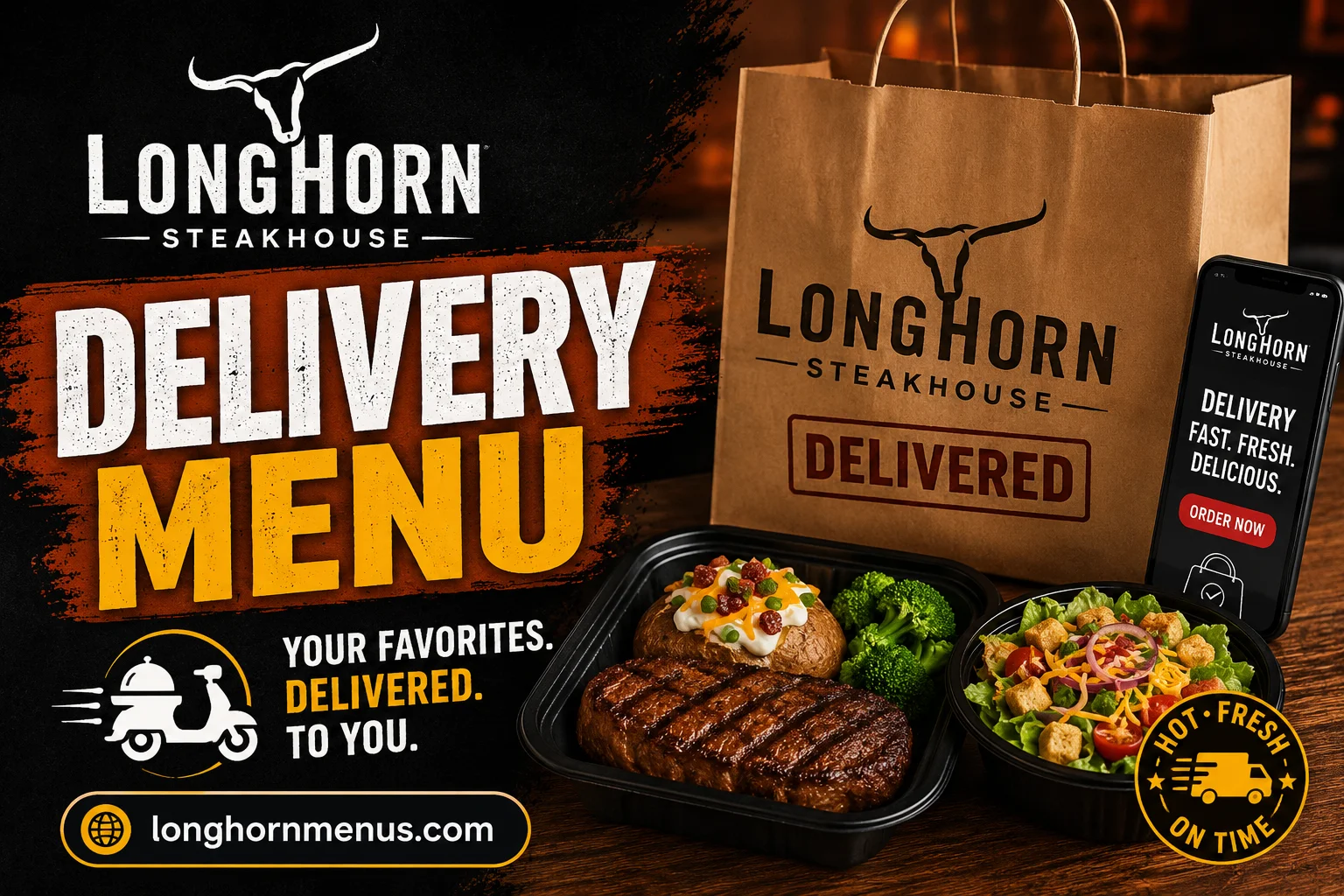 LongHorn Delivery Menu with Prices 2026